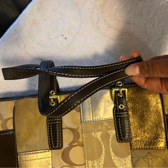 Authentic 2007 Coach Gold Brown Leather Suede
Patchwork Handbag G0771-F11408 - Picture 14 of 15